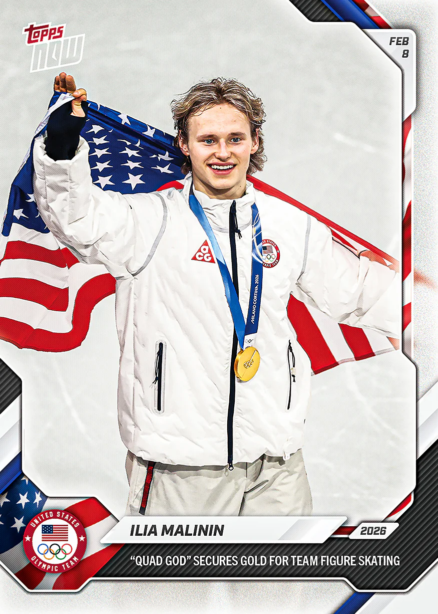 Ilia Malinin - 2026 Olympics Topps NOW® - Card 3 - PR: 2351