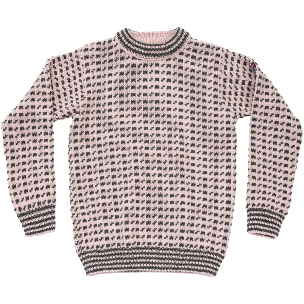 Devold Original Islender Wool Sweater Unisex - 150B Chalk Pink/Anthracite