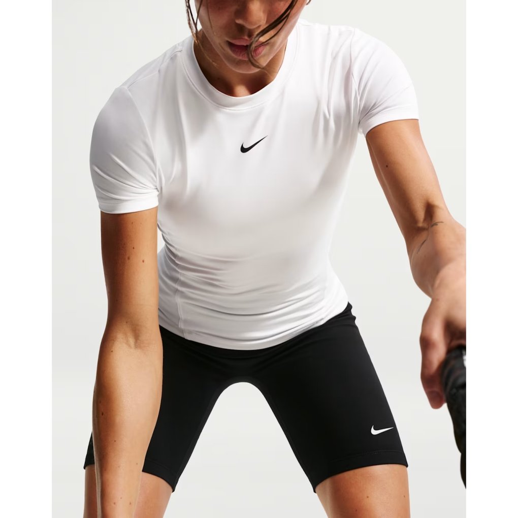 Nike One Fitted Shortsleeve Top Women - white/black IR1895-100