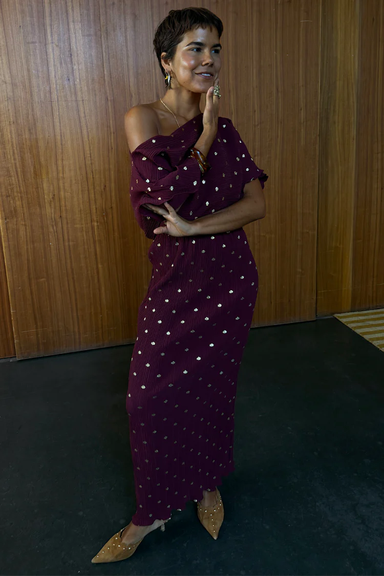 Burgundy Tilly Dress