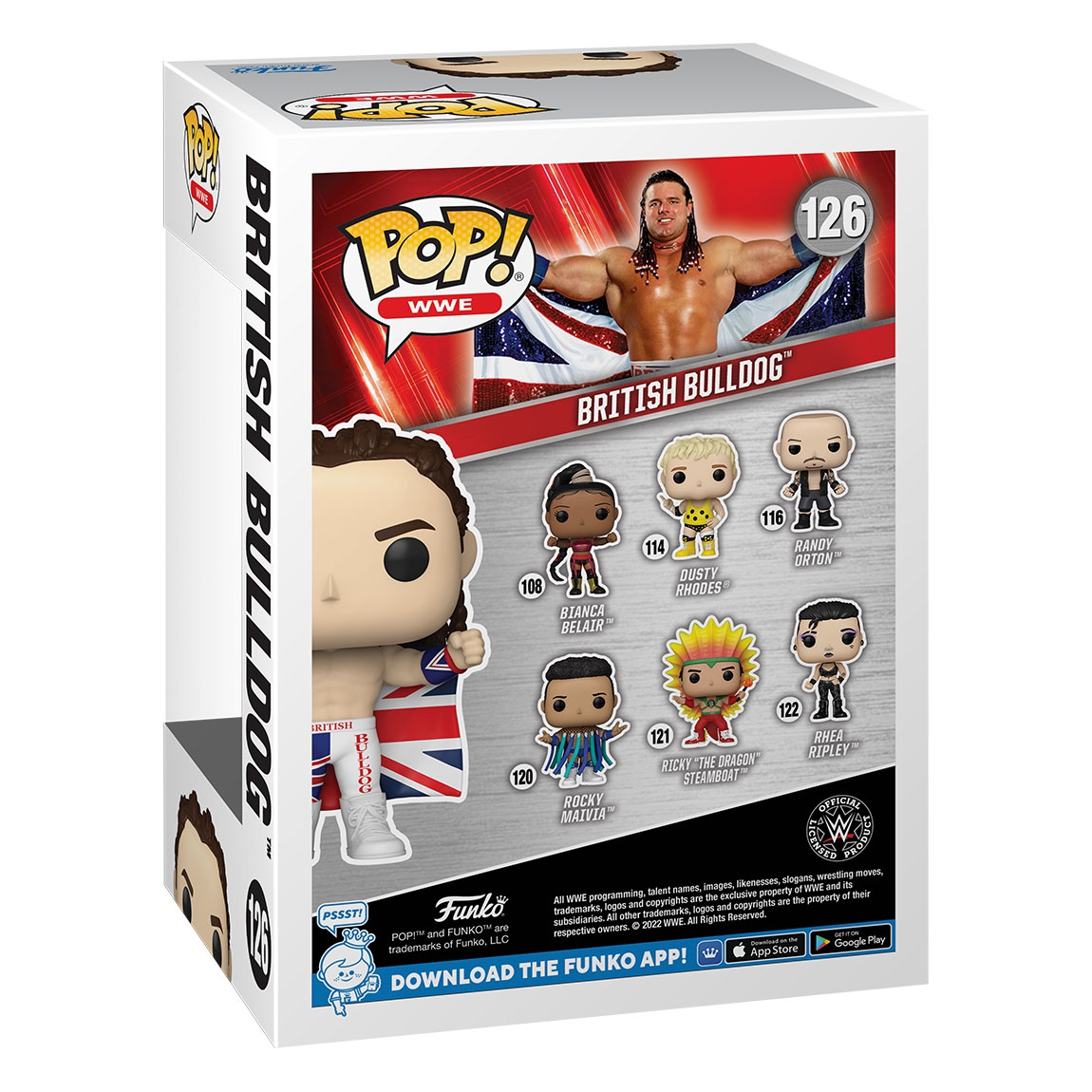 Funko POP! #126 British Bulldog Vinyl WWE Legends Figure