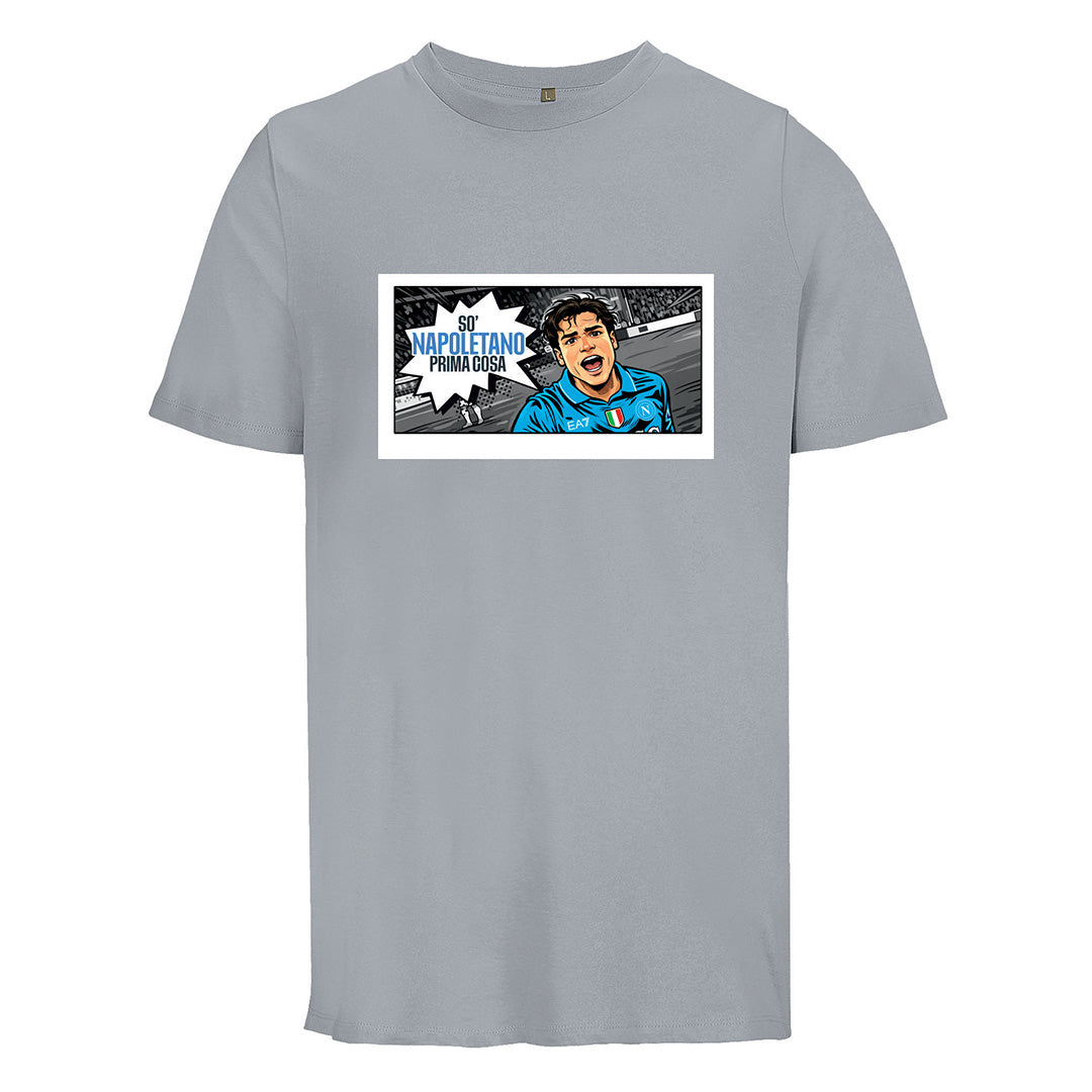 SSC Napoli Linea Admin “So Napoletano” Grey T-Shirt