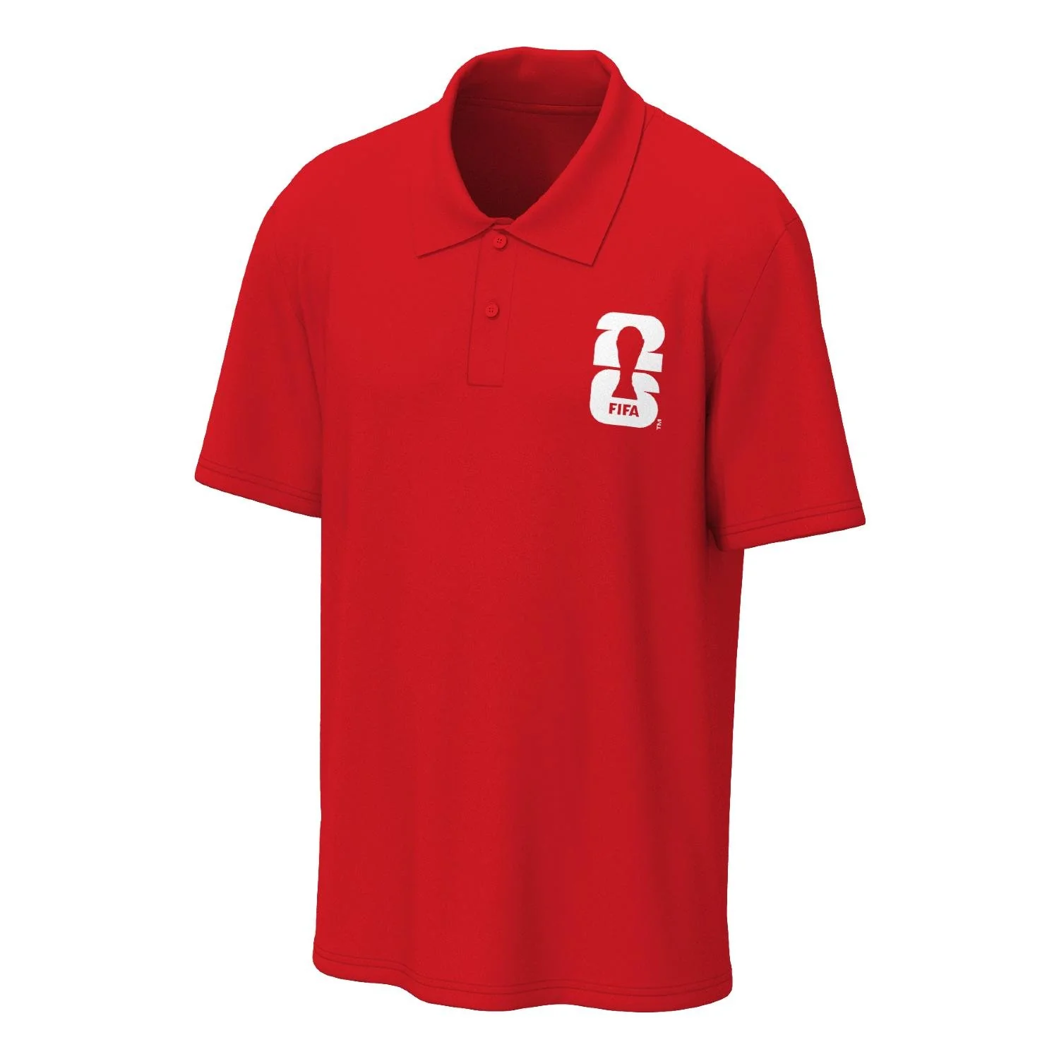 2026 Soccer Fan Collection Emblem Red Polo - Unisex