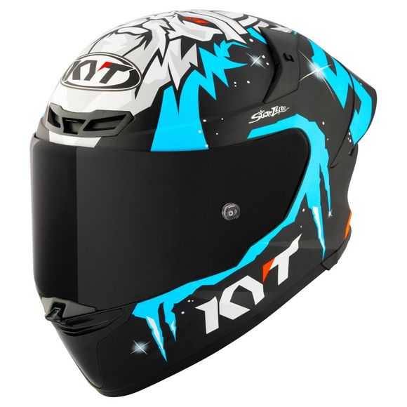 Casque intégral KYT TT-REVO MASIA REP. WINTER TEST - Noir / BleuRef : KYT0161