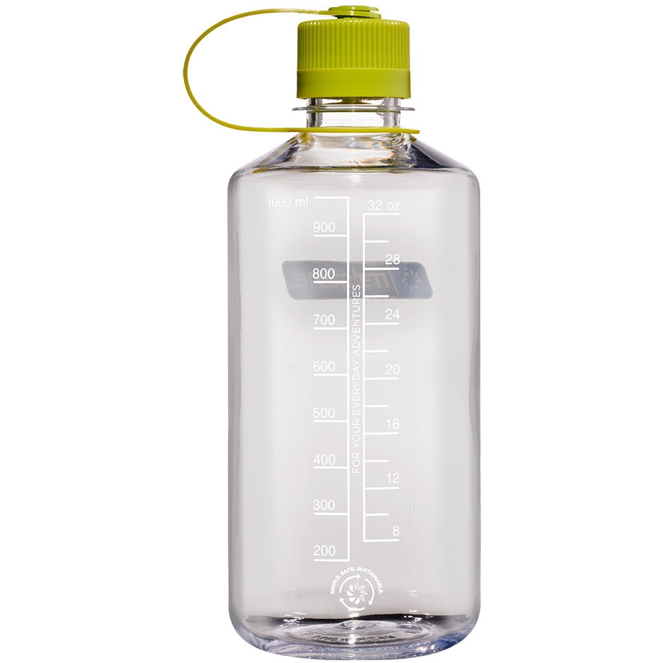Nalgene Narrow Mouth Sustain Water Bottle 1L - clear