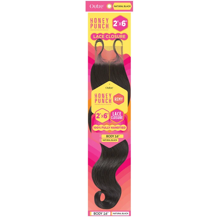 Outre Honey Punch 100% Unprocessed Remy Human Hair 2x6