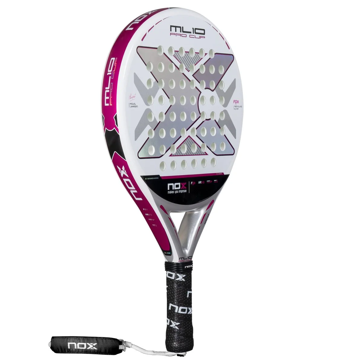 ML10 PRO CUP SILVER. Miguel Lamperti's racket
