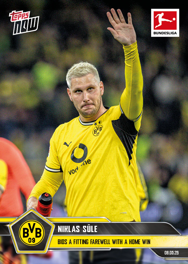 Niklas Süle - 2025-26 Bundesliga Topps NOW® - Card 188 - PR: 192
