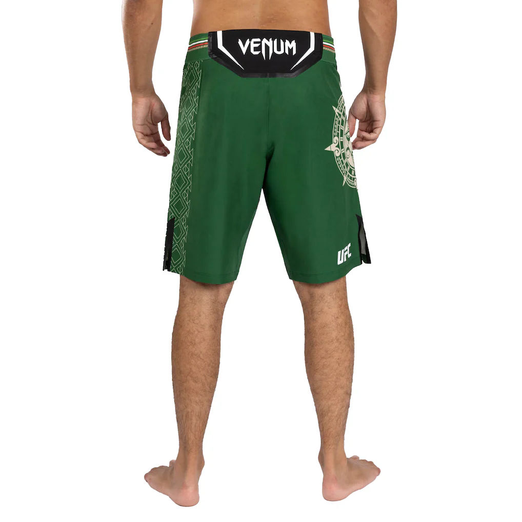 Men's Adrenaline Unrivaled by Venum Green Noche UFC Authentic Fight Night Long Fit Fight Shorts
