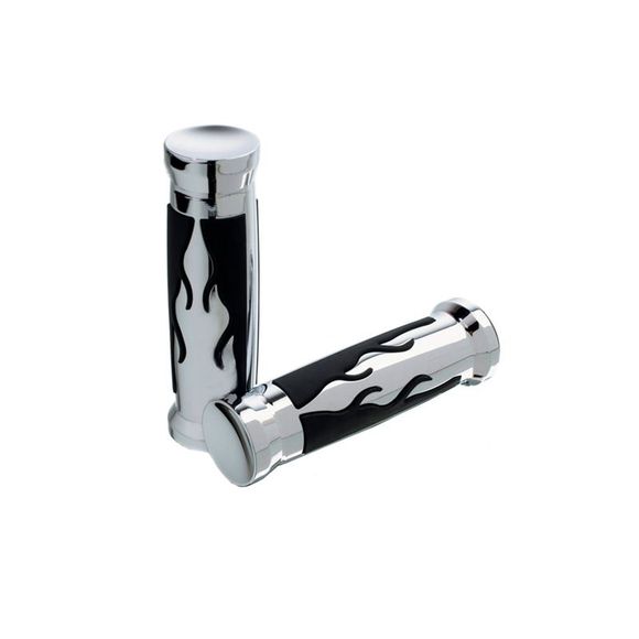 CustomAcces FIRE 22 MM Universal Handlebar Grips - GrayRef: PI0001J
