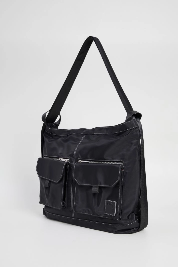 Cargo bag with pockets - BLACK