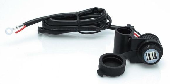 Bihr cigarette lighter adapter USB socket with 12V handlebar attachmentRef: BI00031A / 1064332