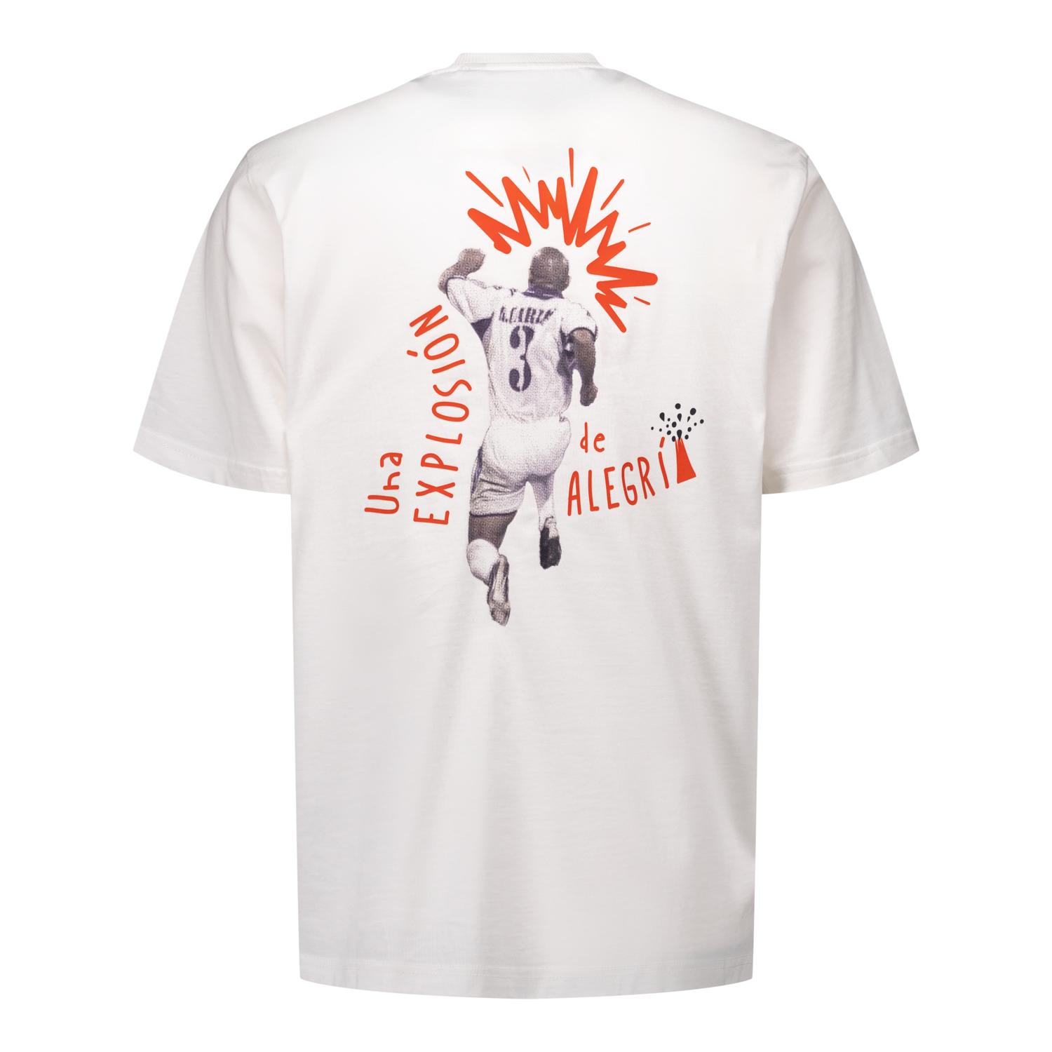 Mens T-Shirt Roberto Carlos adidas Magic Moments White