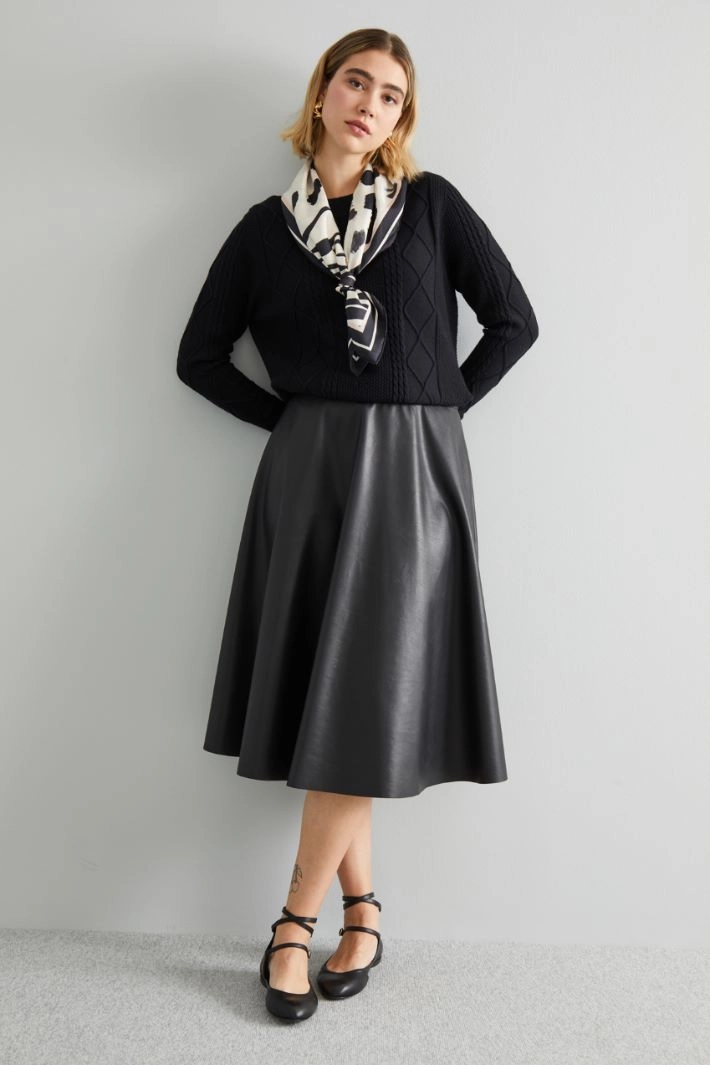 Half-circle skirt - BLACK