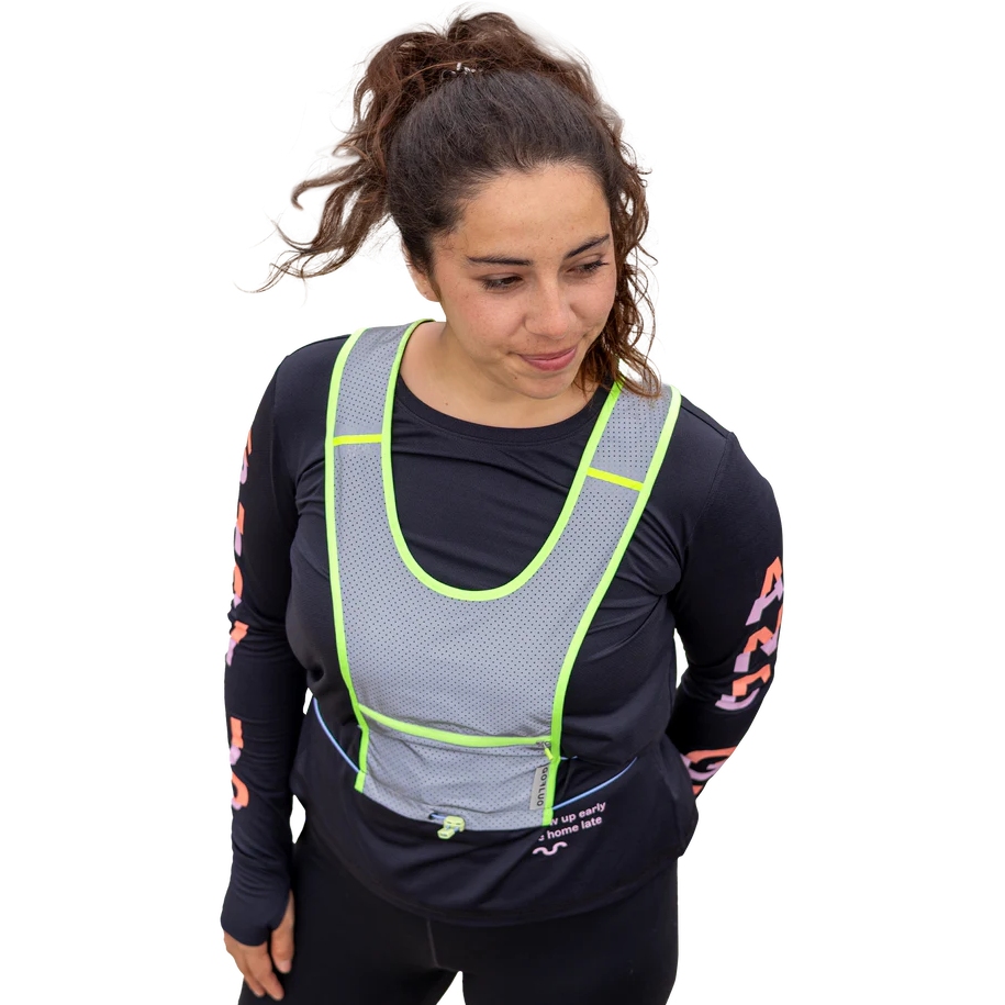 Gofluo Pace Bodyglower Running Vest - Grey reflective