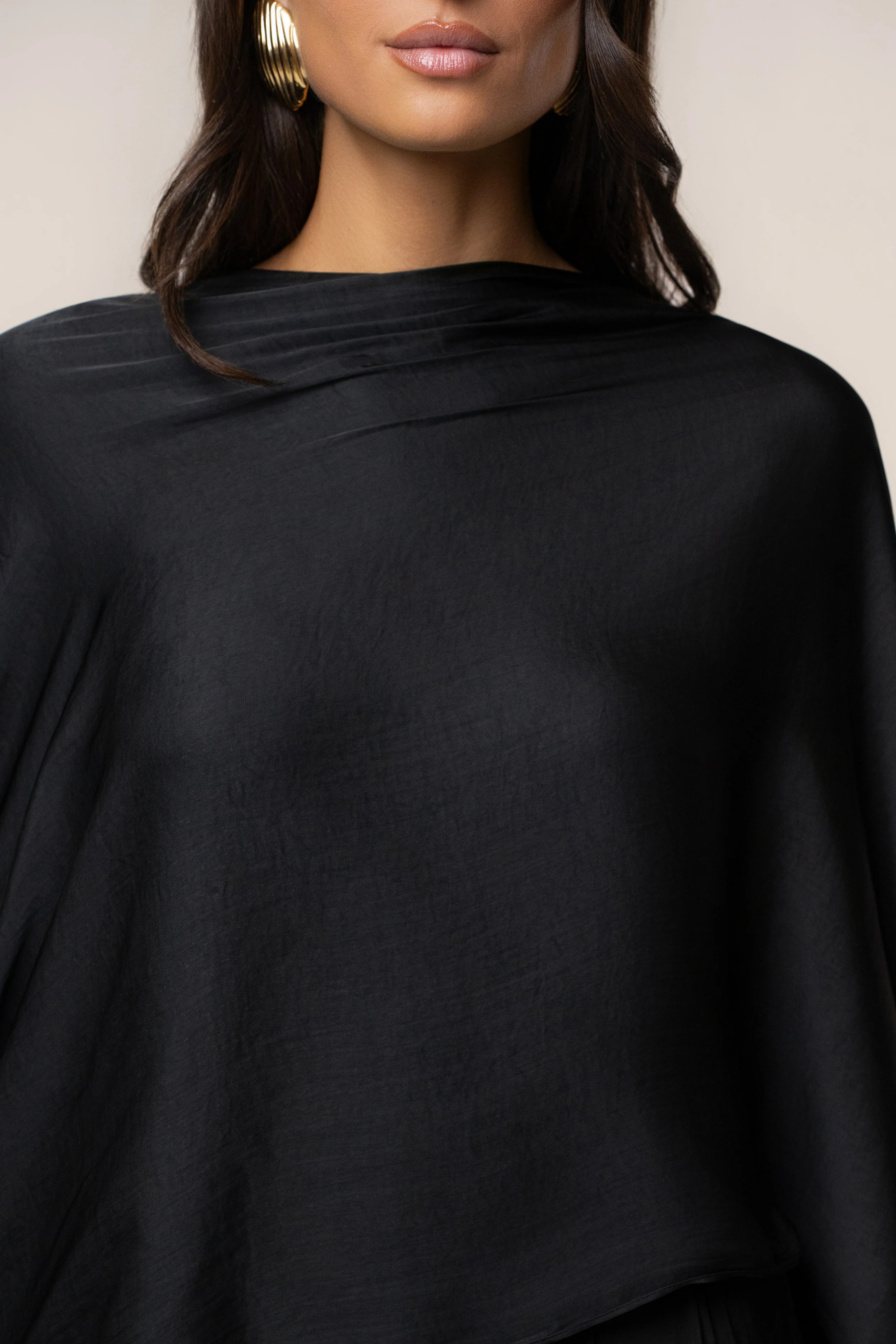 Black Marina Multi-Wrap Scarf