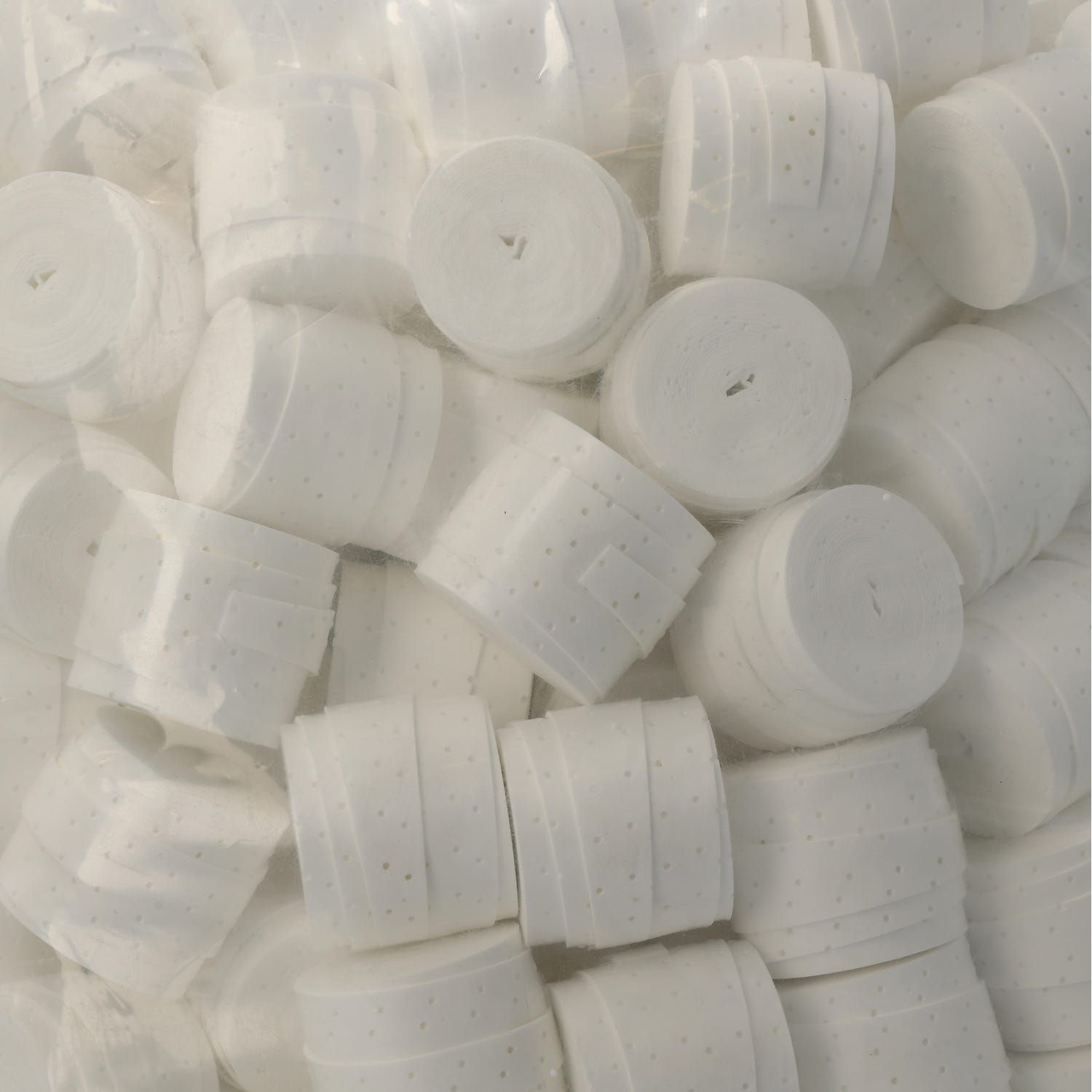 BAG 200 UDS. OVERGRIP HEAD PÁDEL PRO PERFORATED WHITE