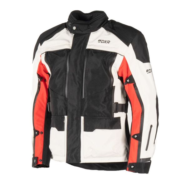 Dxr Cairo Motorcycle Jacket - Beige / RedRef: DXR1072