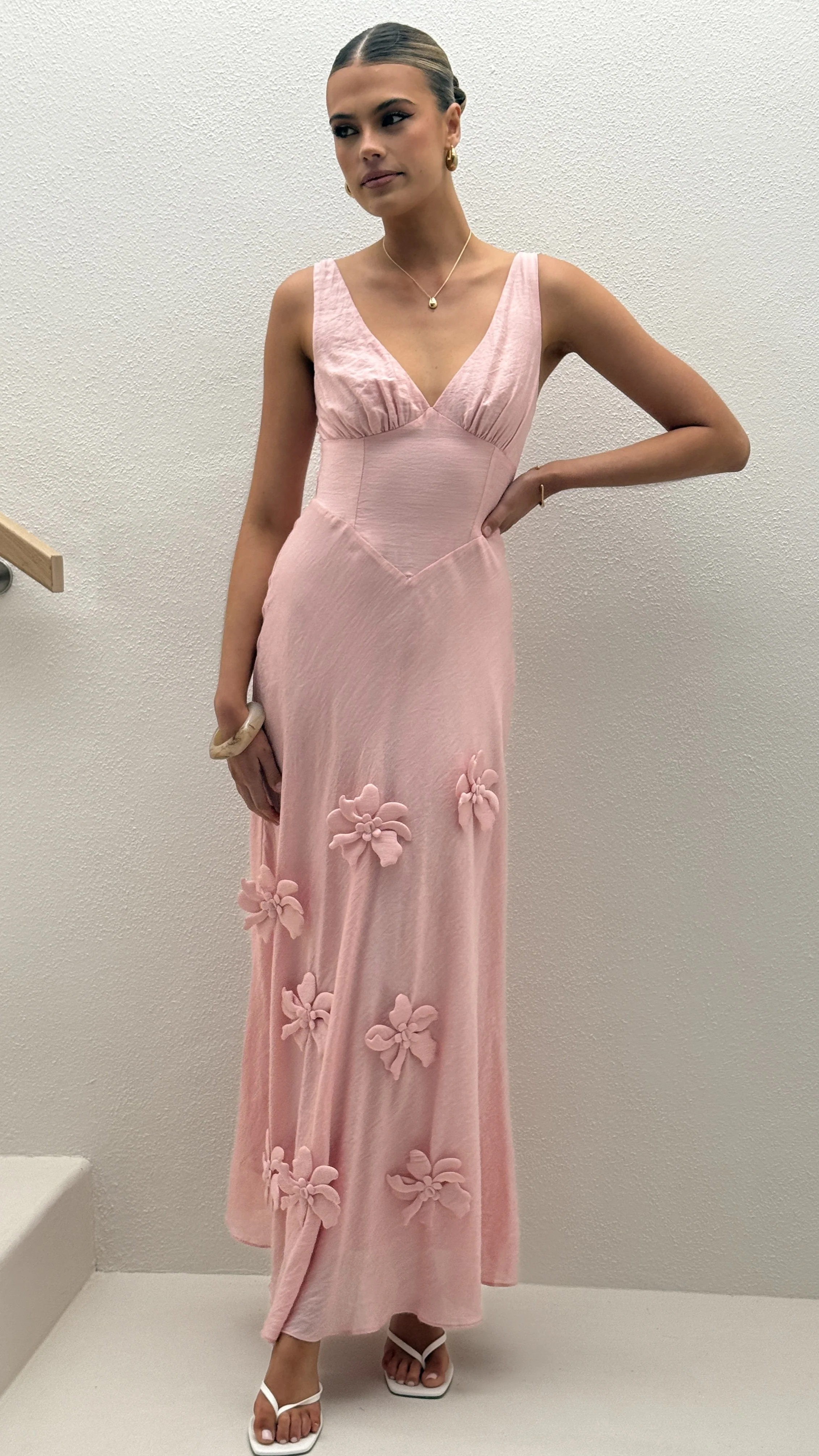 Lavara Maxi Dress - Pink