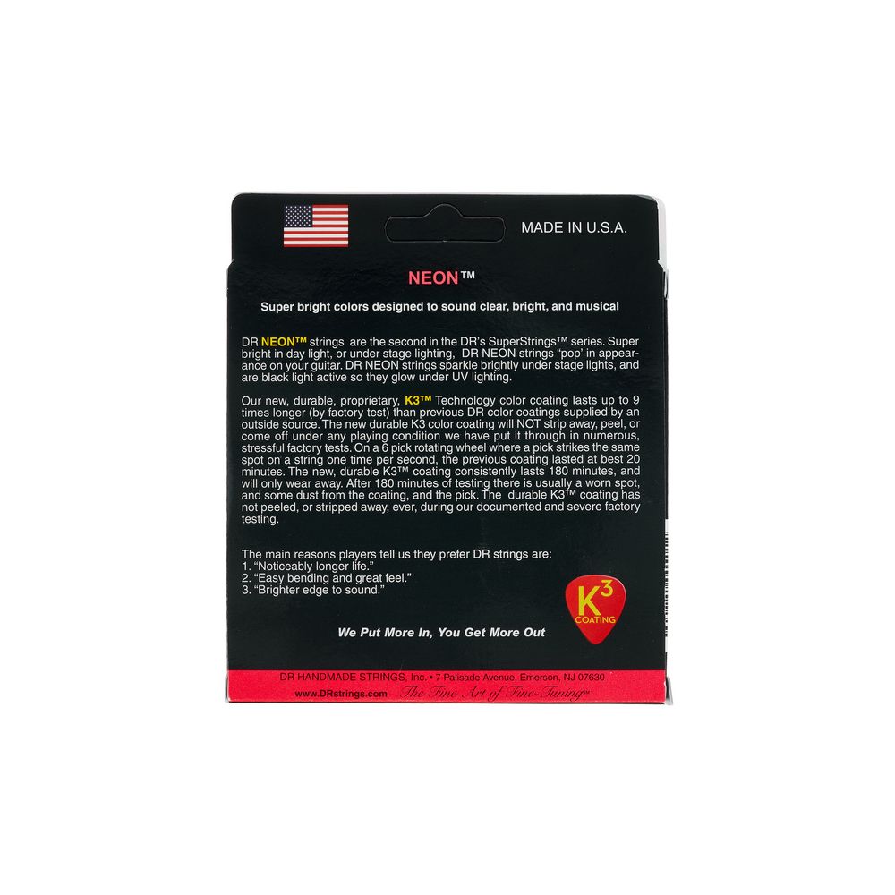 DR Strings Neon Red NRE