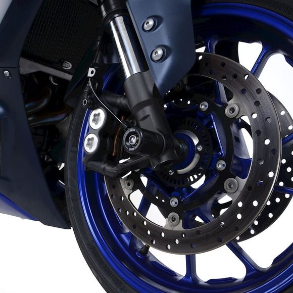 R&G Racing fork protectors - blackYAMAHA 700 R7 - 2021 - 2025Ref: RGR00080A / 1111415
