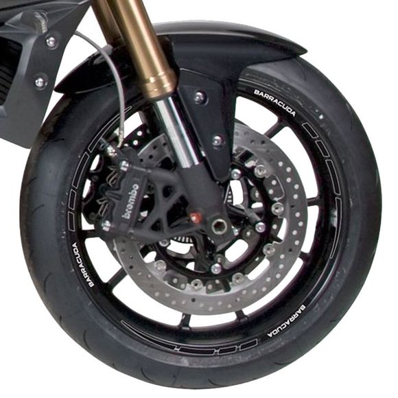 Filet de jantes Barracuda FILETS DE JANTES STRIPES Universel - Noir / BlancRef : BAR0033