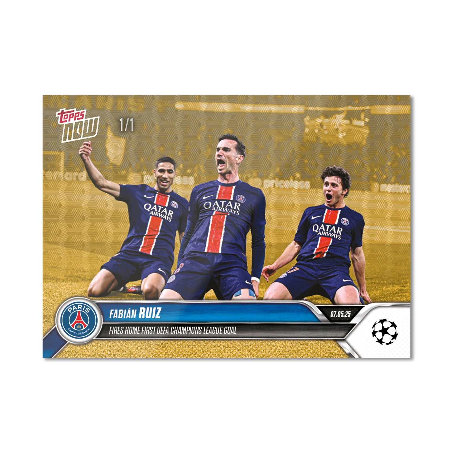 Fabián Ruiz - 2024-25 UCL Topps NOW® - Card 155