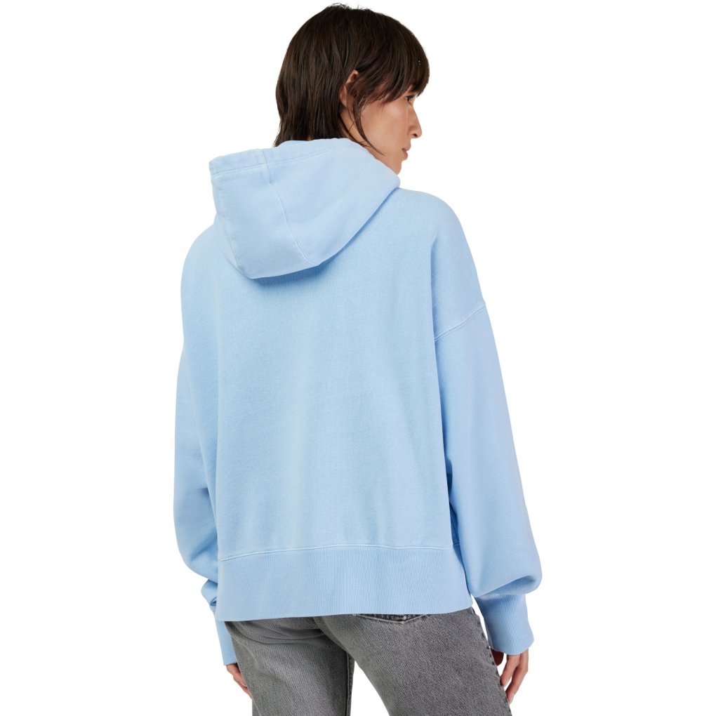 FOX Wordmark Oversized Fleece Hoodie Women - cashmere blue