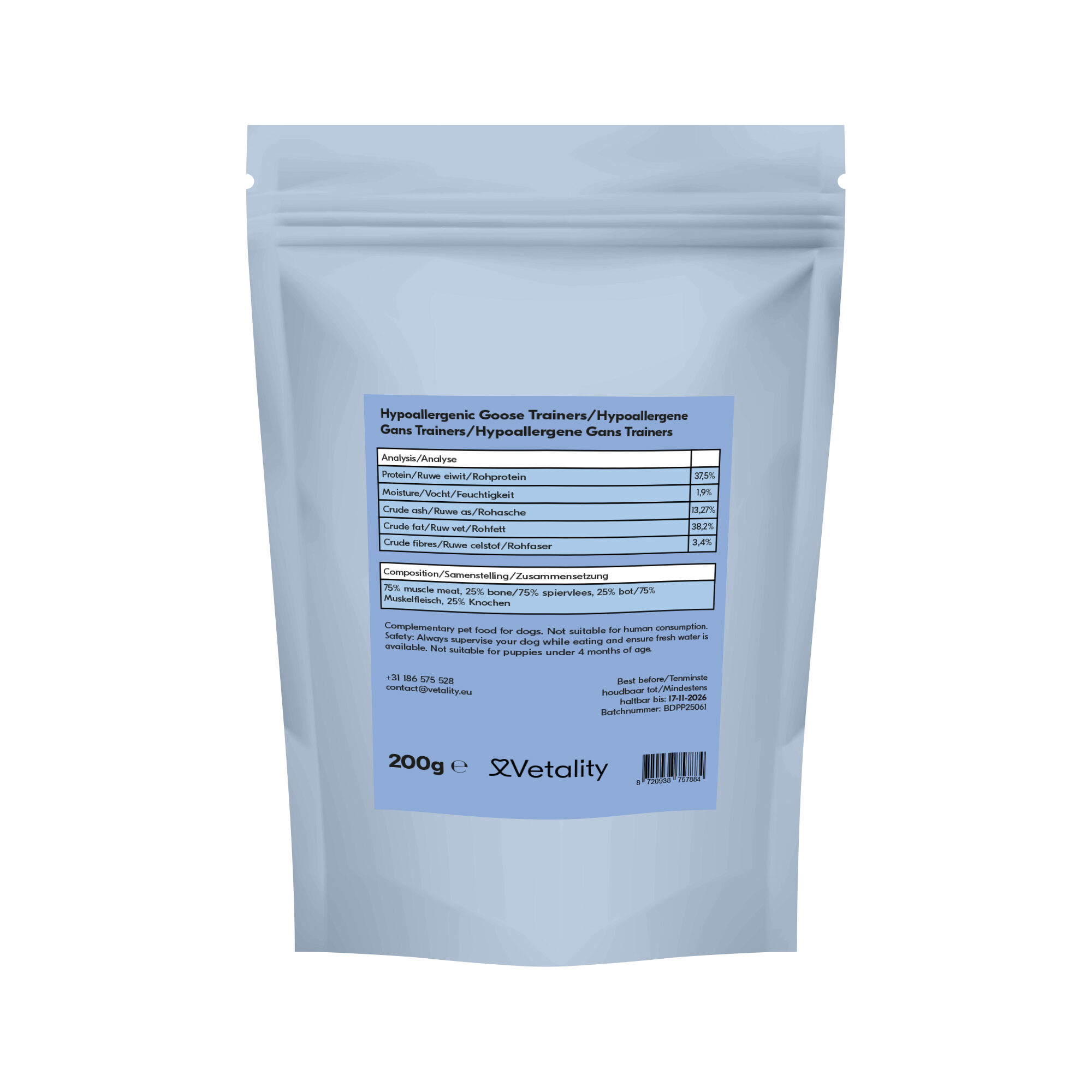 Vetality Hypoallergene Trainers - Goose - 200g