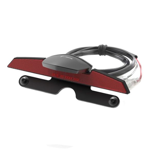 Rizoma plate lightning with universal catadiopter - blackRef: RZ0940 / EE198B