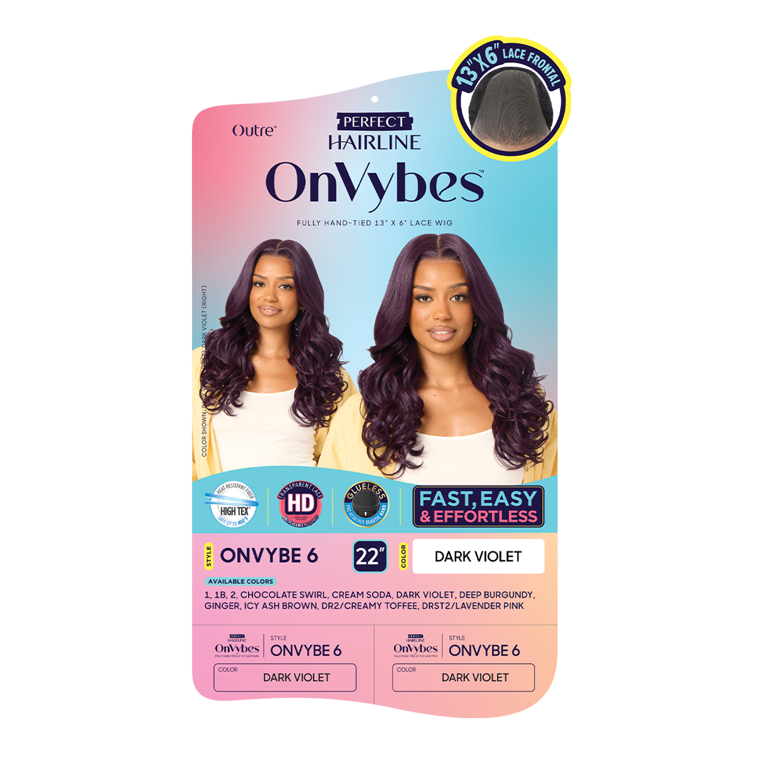 Outre HD Lace Frontal Wig Perfect Hairline OnVybes Glueless Fully Hand-Tied 13X6 Lace Wig OnVybe 6