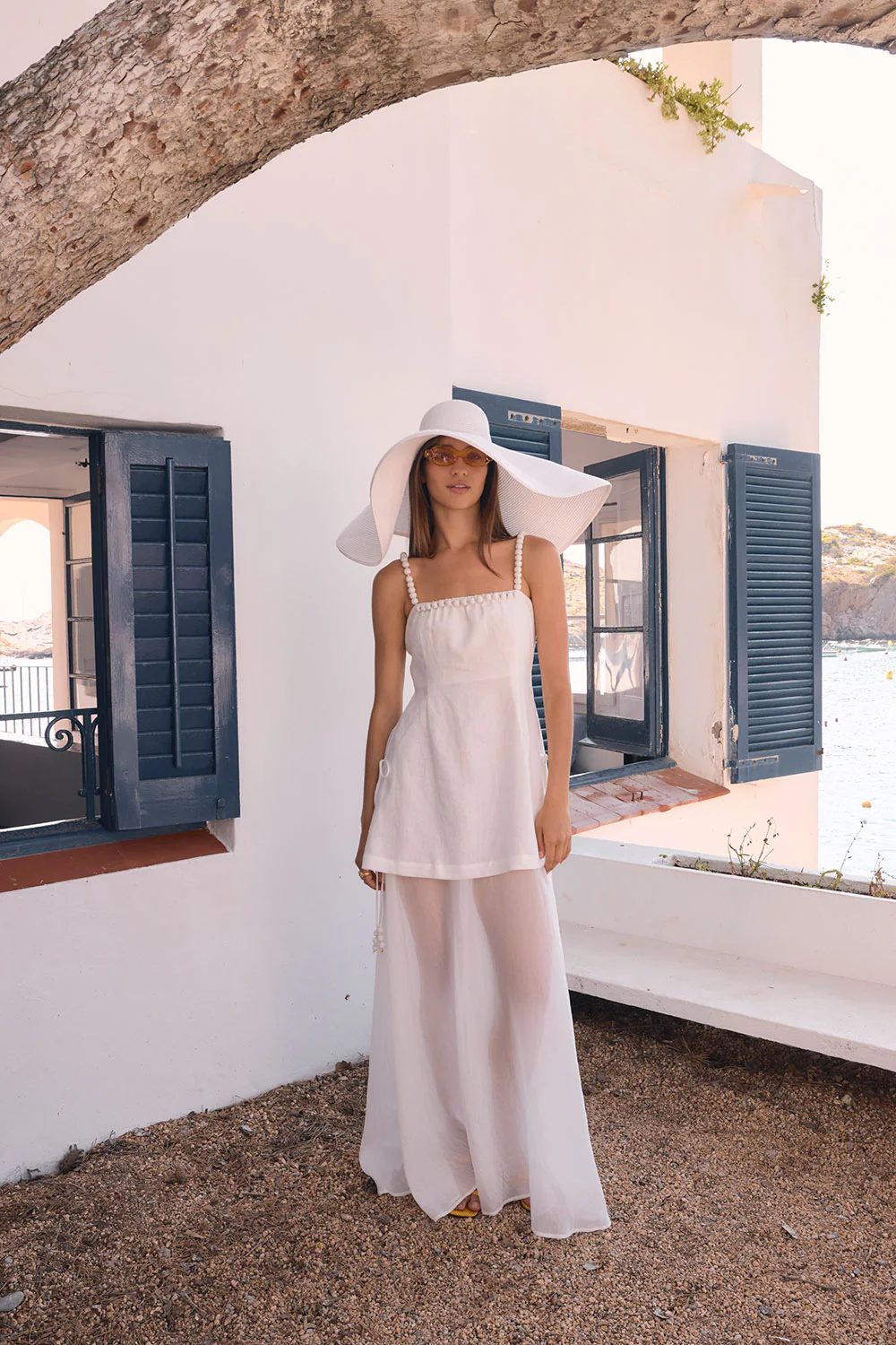Catalana Dress - White
