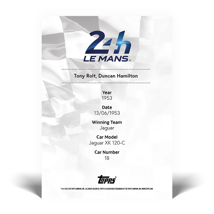 2023 Topps 24H of Le Mans Poster Art #8 - Topps UK