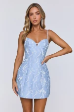 Electric Queen Mini Dress Blue
