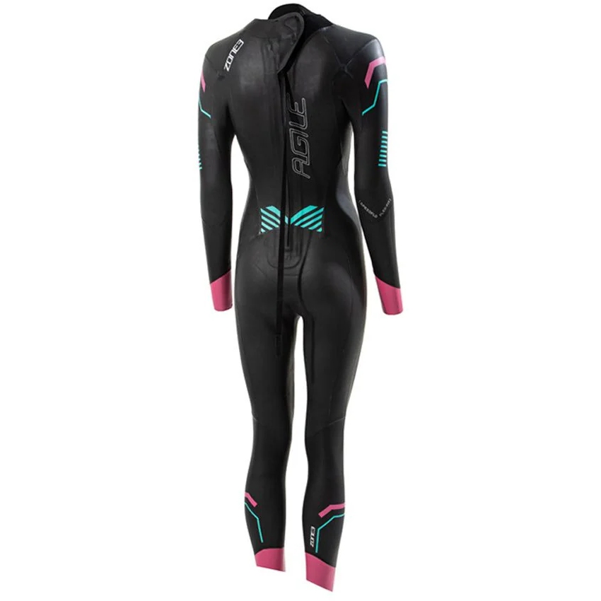 Zone3 Agile Wetsuit Women - black/pink/turquoise