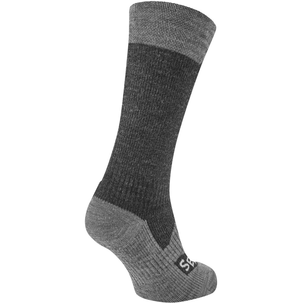 SealSkinz Raynham Waterproof All Weather Mid Length Socks Men - Black/Grey Marl