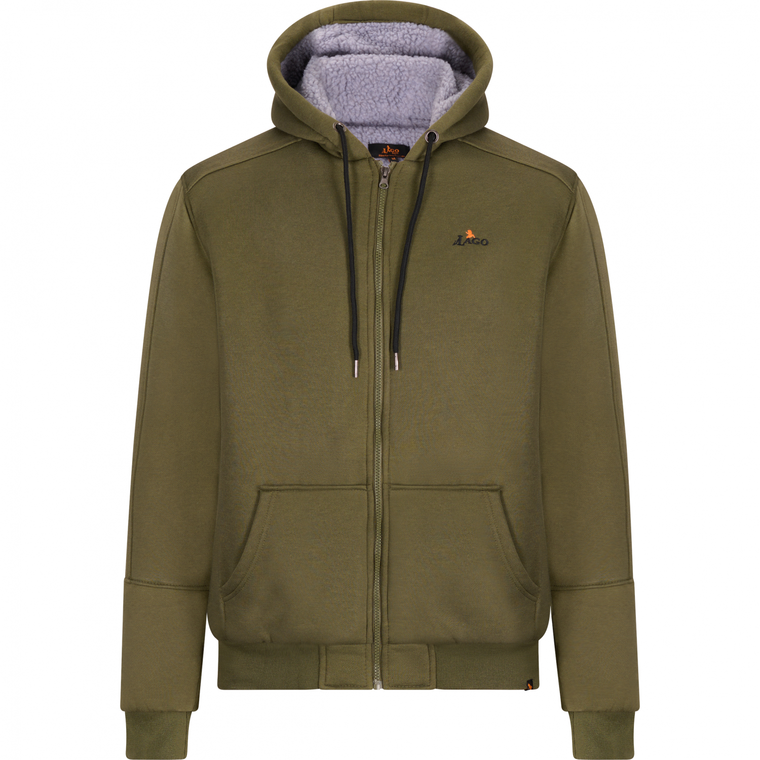 il Lago Basic Teddy Sweat Jacket Spirit Men (Olive)