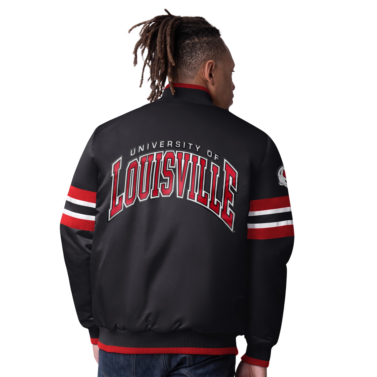 Louisville Cardinals Starter Scout Varsity NCAA Jacket Black