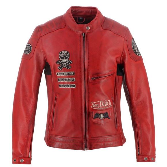 Blouson Moto Helstons VON DUTCH PRETTY - RougeRef : VDH0265