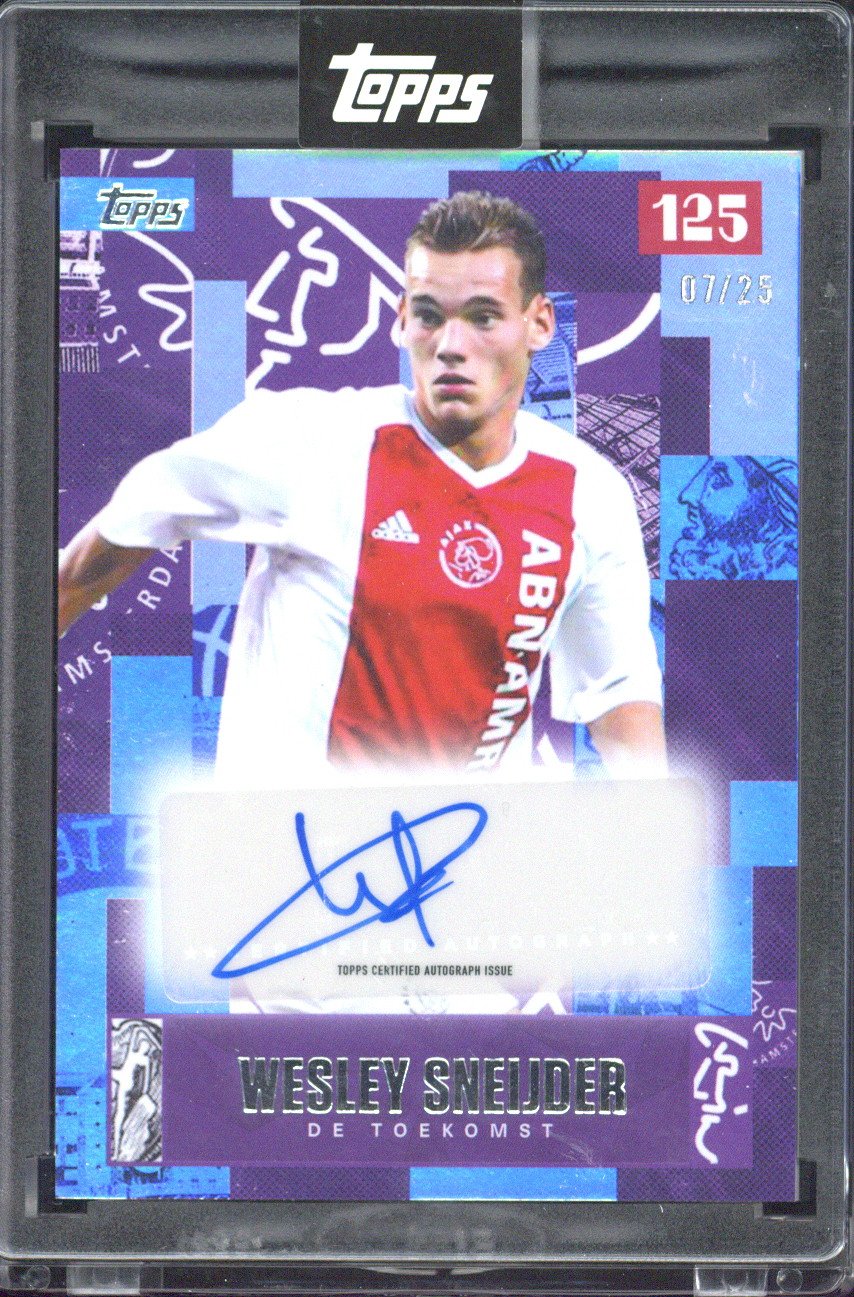 2025 Topps Ajax 125 Years Wesley Sneijder Autograph /25