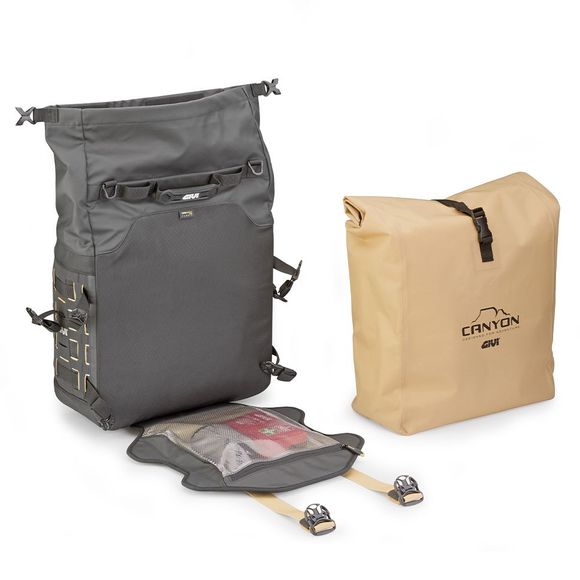 Givi GRT725 Saddlebags - (30 LITERS x 1) Universal - BlackRef : GI2381 / GRT725