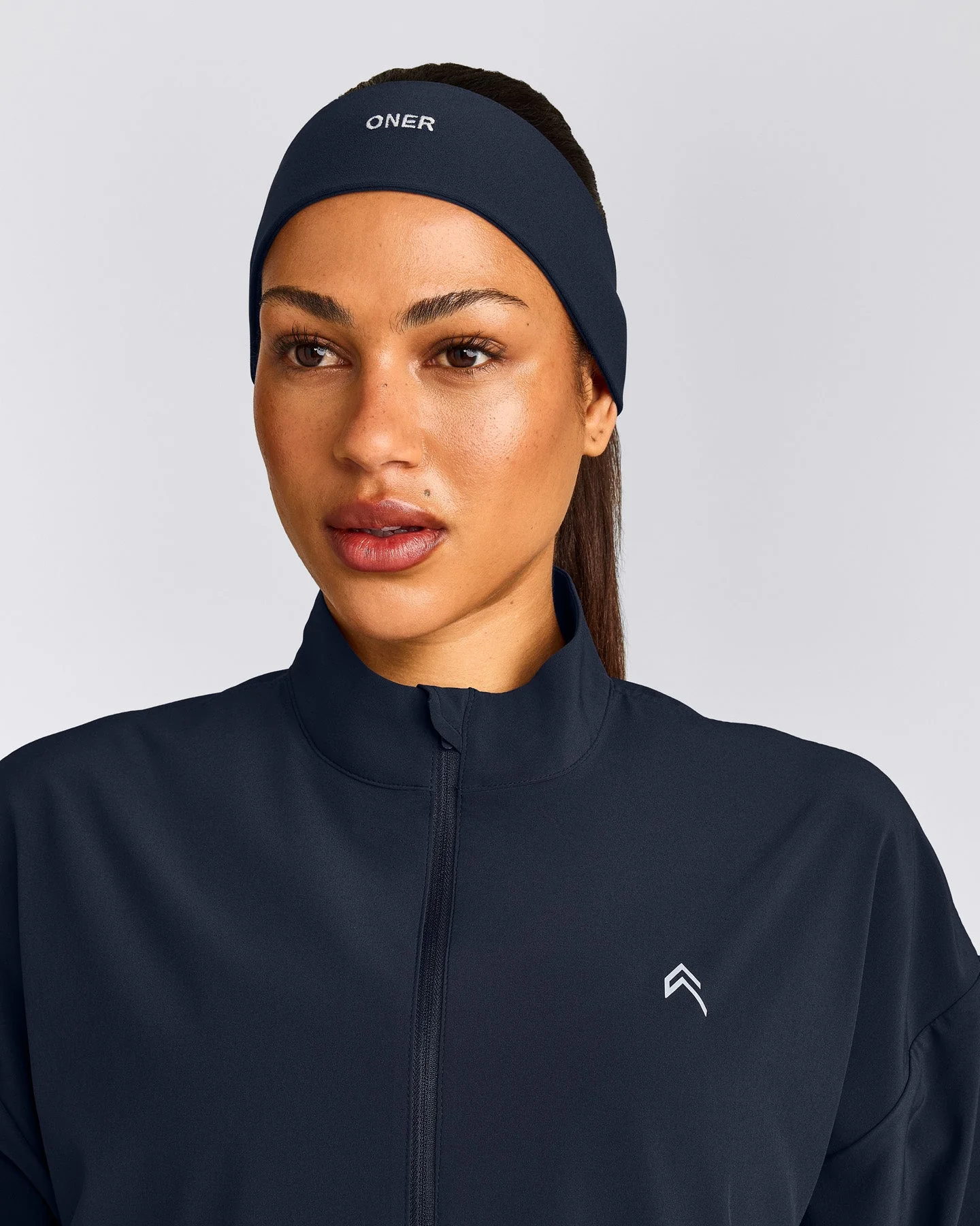 SoftMotion™ Headband with Grey Logo | True Blue