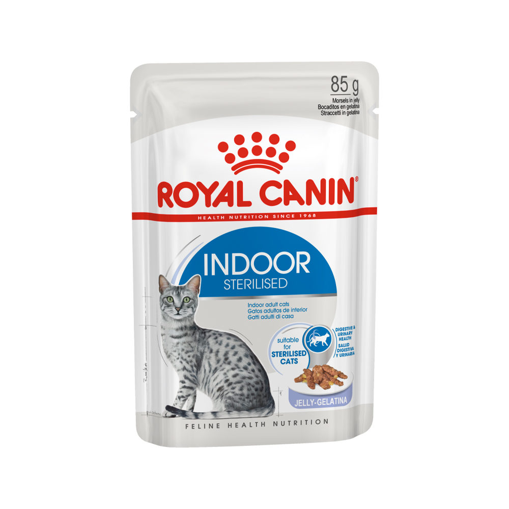 Royal Canin Sterilised Indoor in Jelly - 12 x 85 g