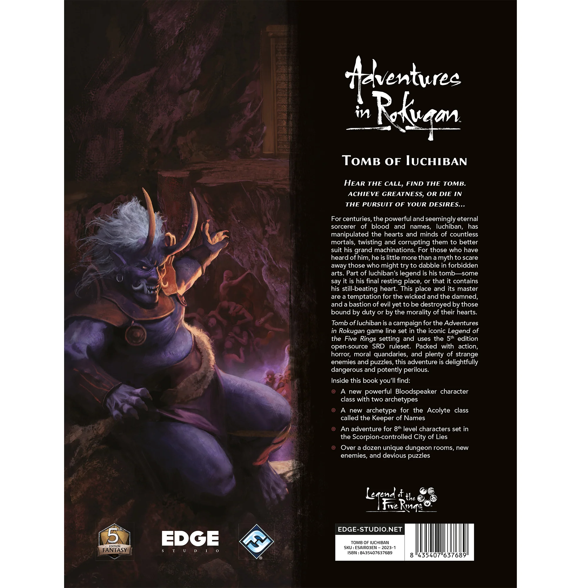 Adventures in Rokugan - Tomb of Iuchiban
