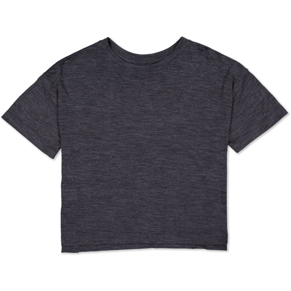 Mons Royale Zephyr Merino Tencel™ Boxy T-Shirt Women - smoke