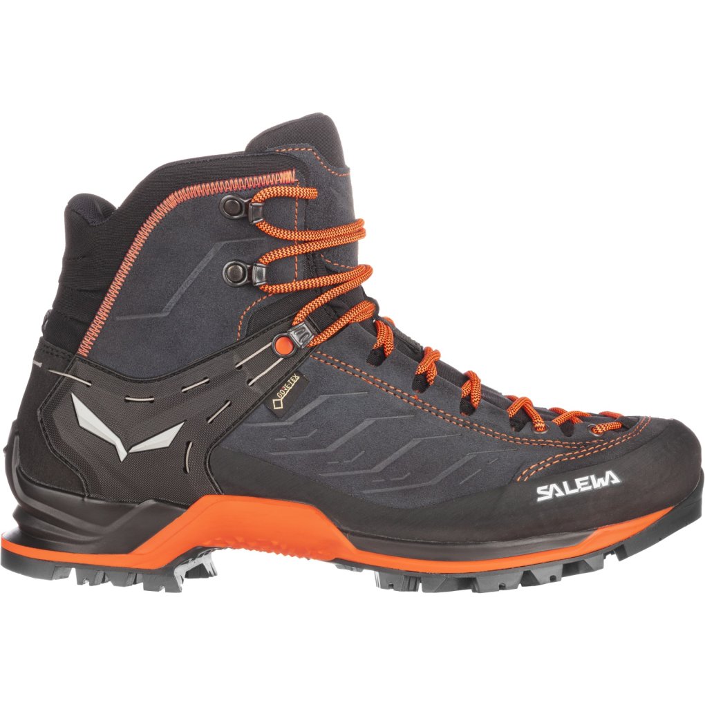 Salewa Mountain Trainer Mid GTX Hiking Shoes Men - asphalt/fluo orange 0985