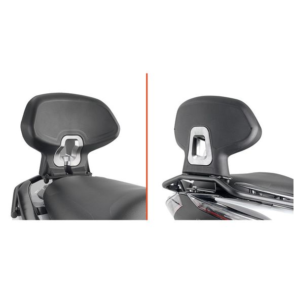 Kappa passenger backrest - blackRef : KP1357 / KTB7603A