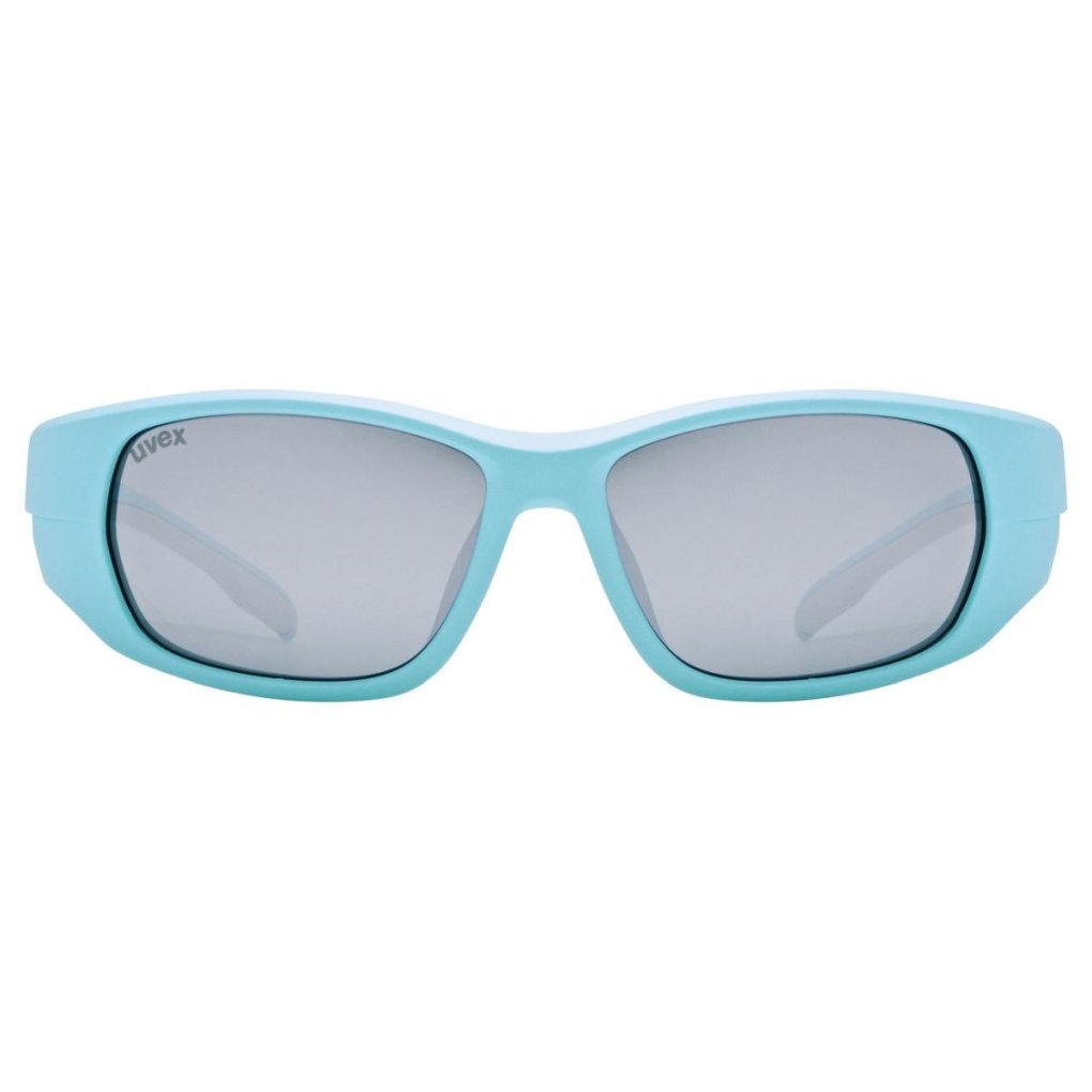 Uvex sportstyle 514 Kids Glasses - lightblue matt/mirror silver