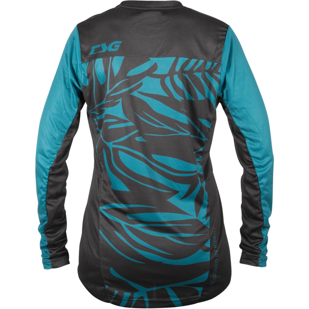 TSG Floral Long Sleeve Jersey Women - ocean depths/black