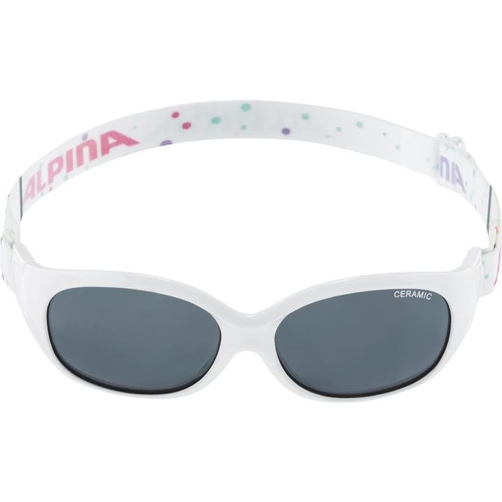 Alpina Sports Flexxy Glasses Kids - white-dots/CERAMIC black